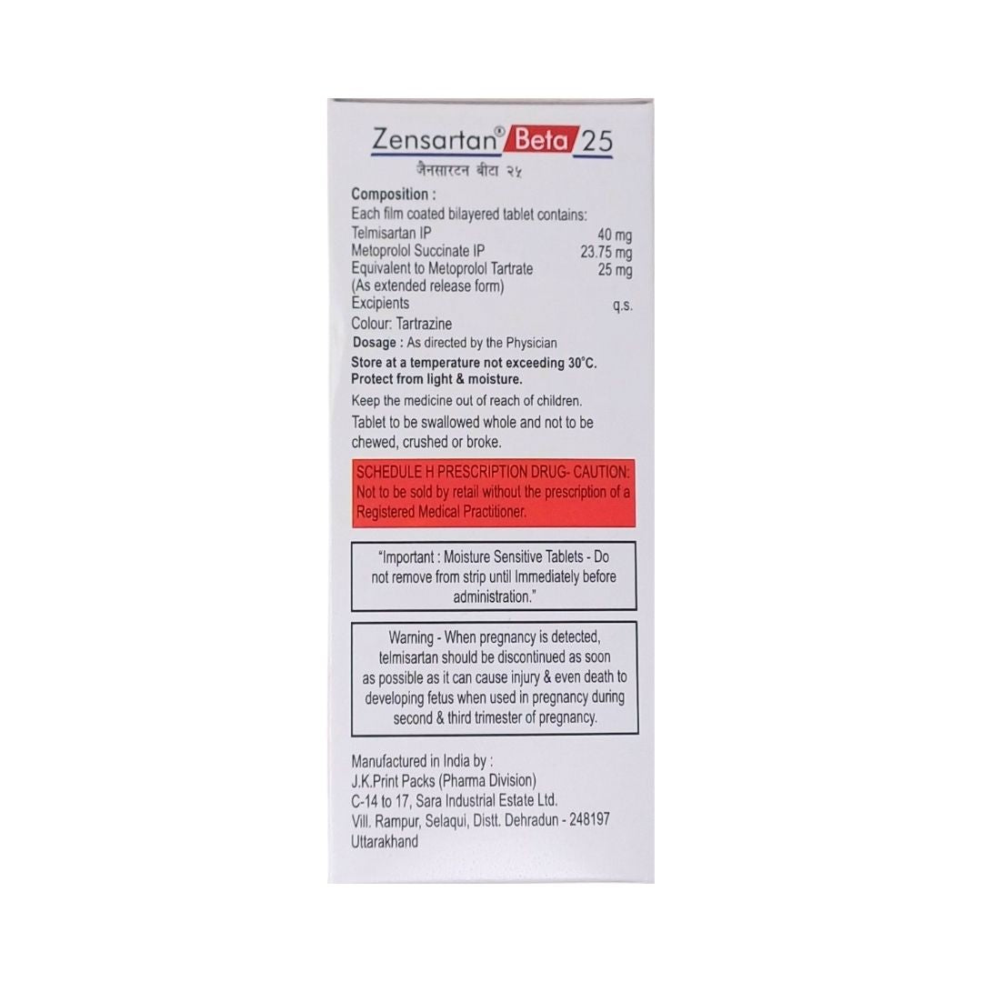 Zensartan Beta 25