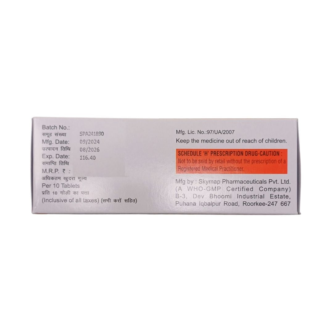 GLIMP M1 - Strip of 10 Glimepiride 1 MG + Metformin 500 MG Tablets for Type 2 Diabetes