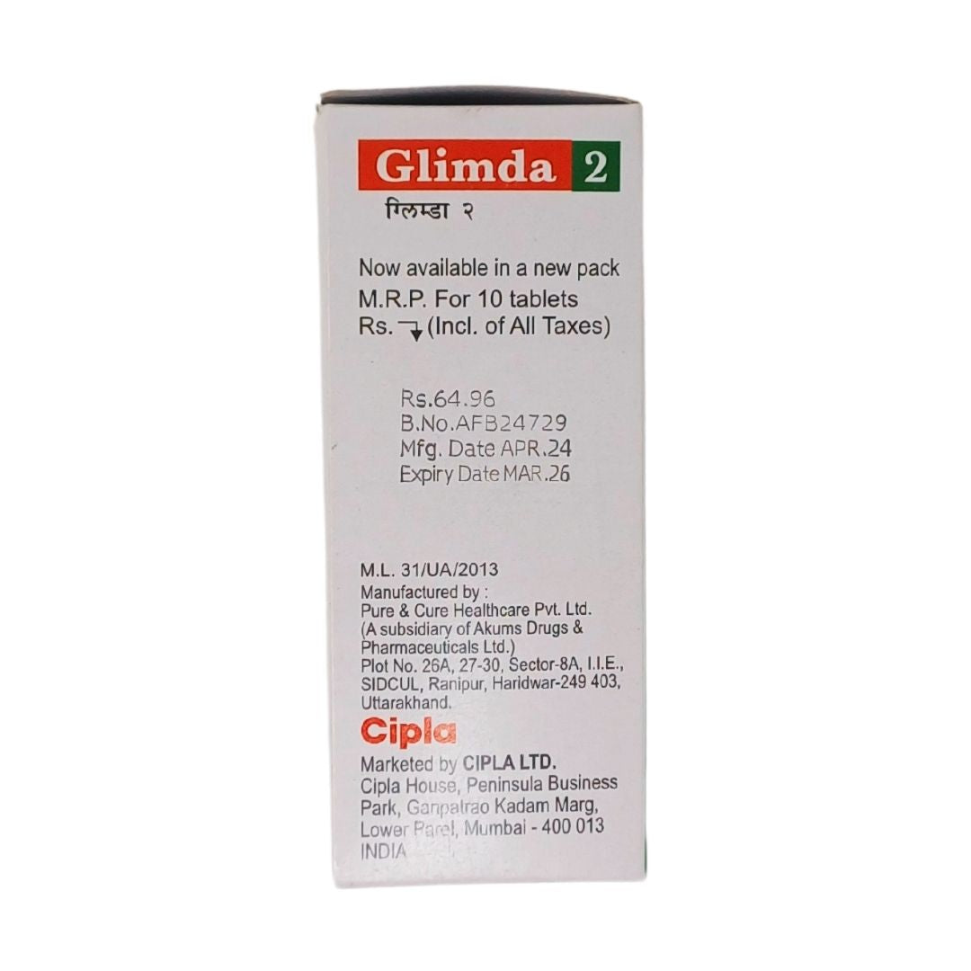 GLIMDA-2MG TAB