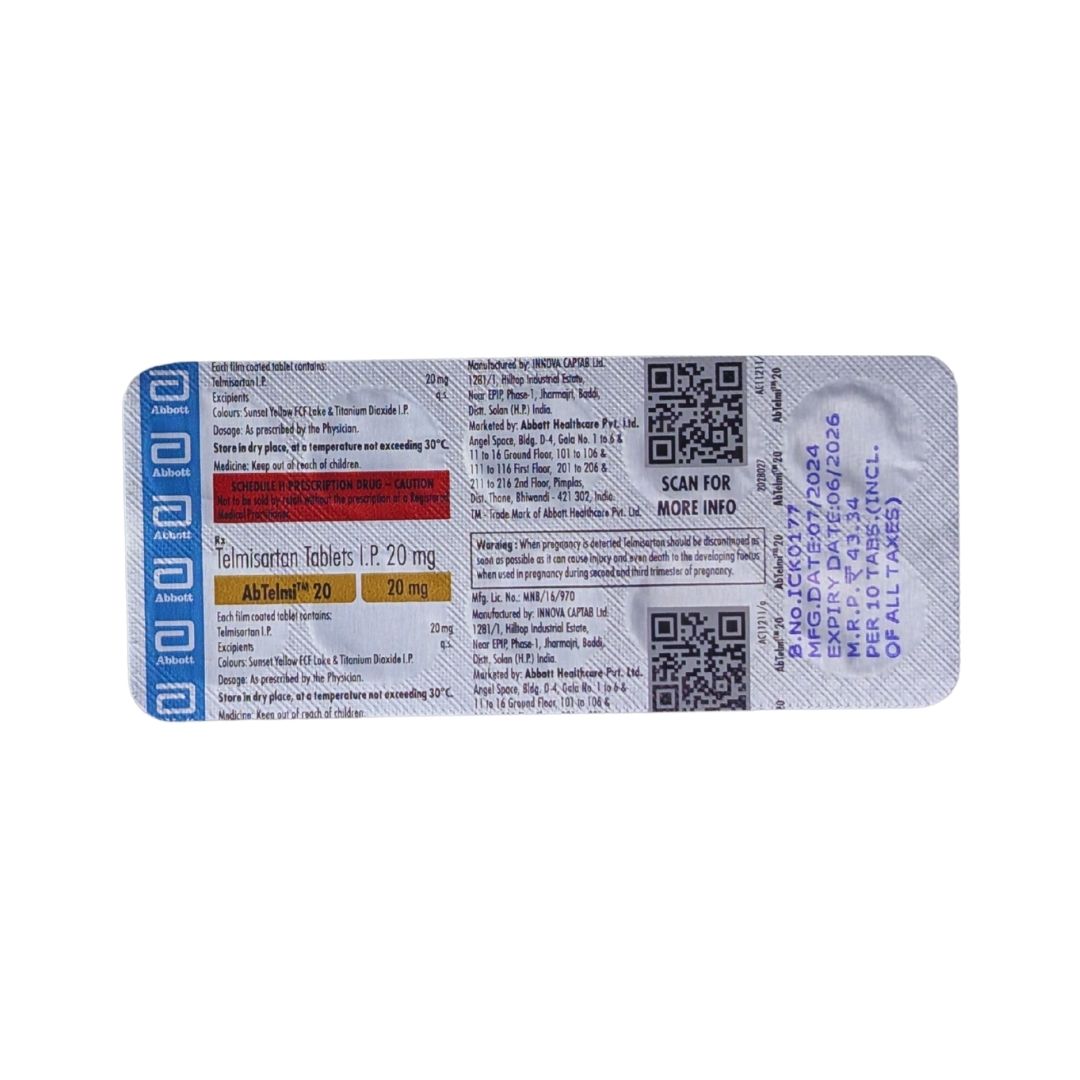 ABTELMI 20MG Tab (10's)