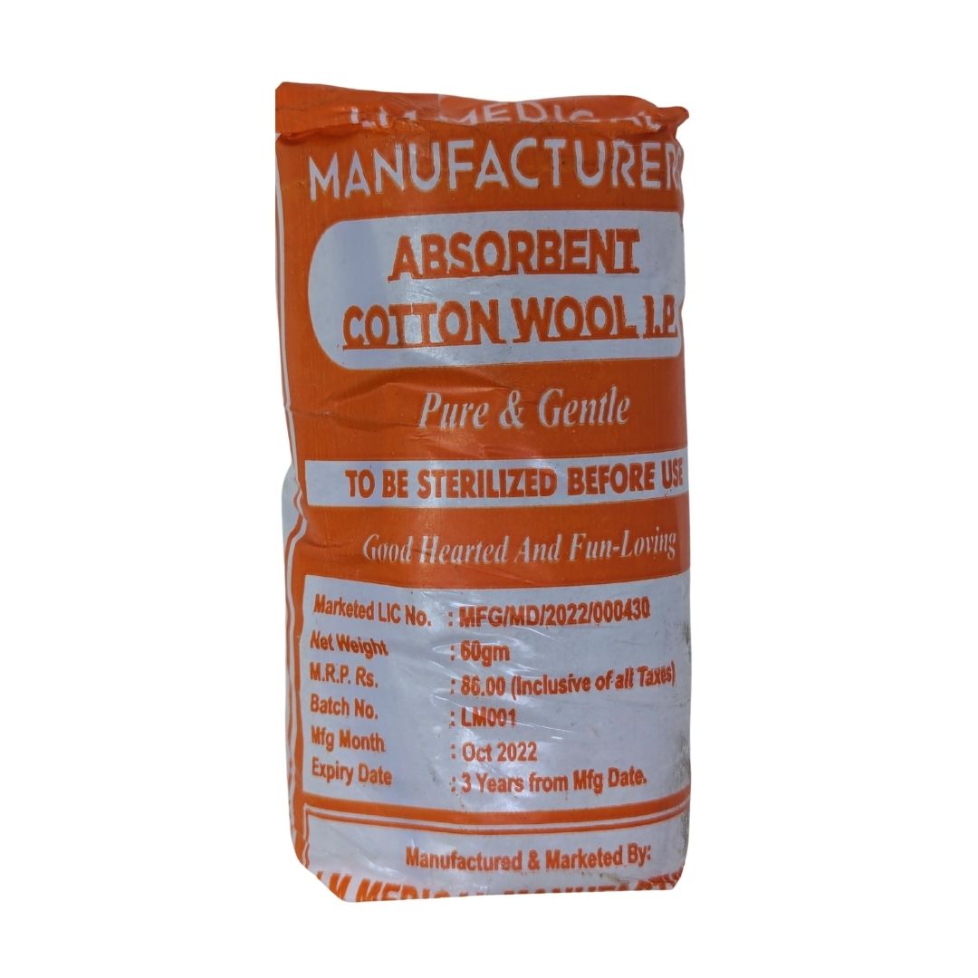 Absorbent Cotton Wool 60 g