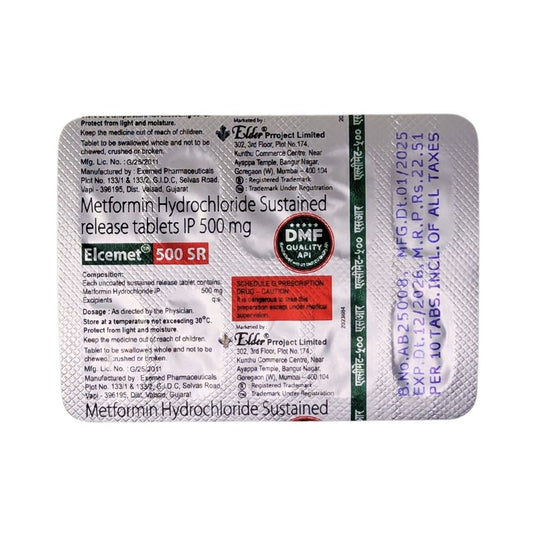 ELCEMET-500SR TAB(10'S)