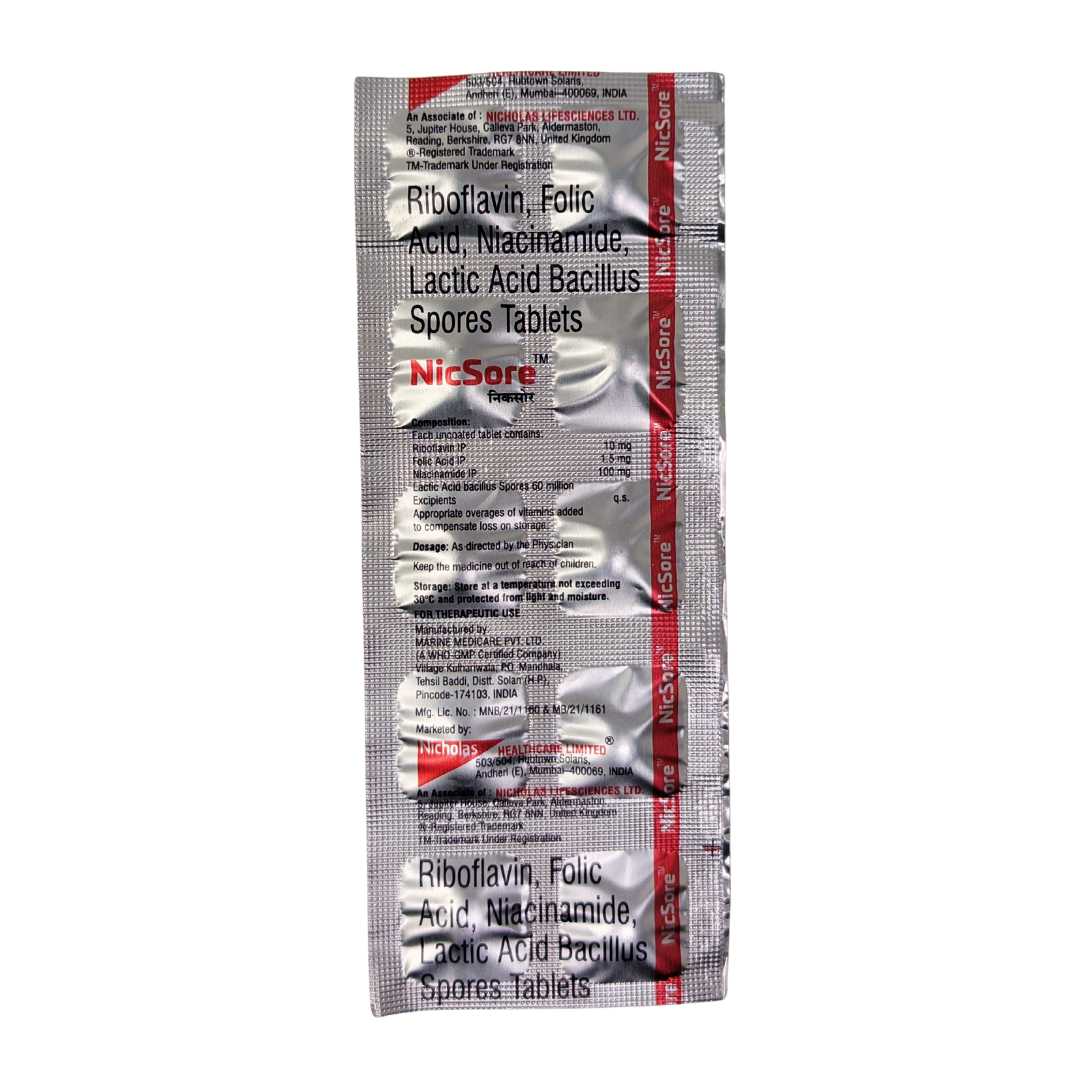 NICSORE TAB (10'S)