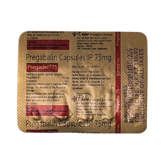 PREGADER 75MG CAP