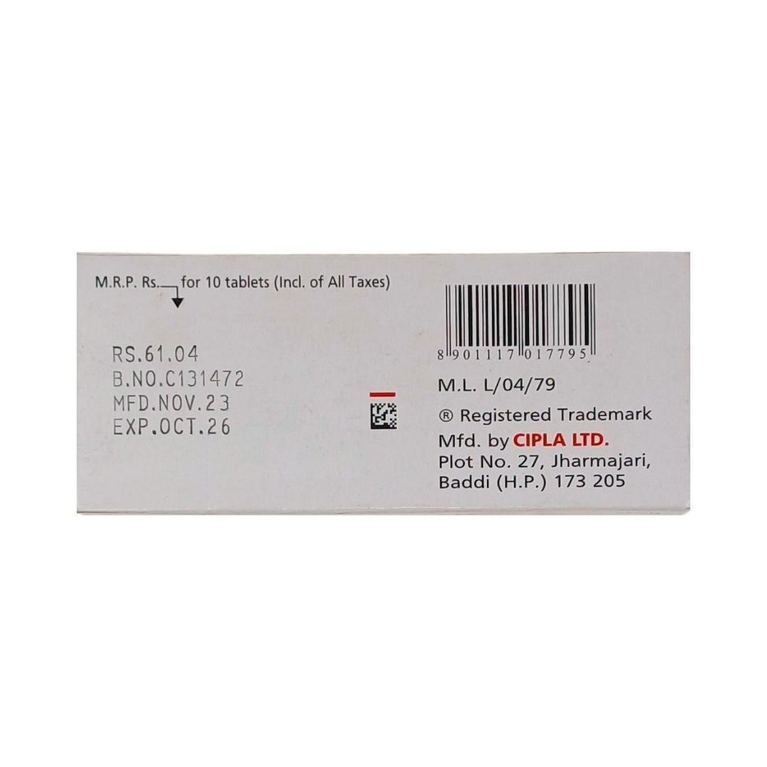 AMLIP 10 - Strip of 10 Amlodipine 10 MG Tablets for Hypertension