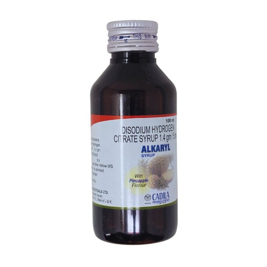 ALKARYL SYP - Bottle of Disodium Hydrogen Citrate 1.4 GM/5ML Syrup for Urine Alkalisation
