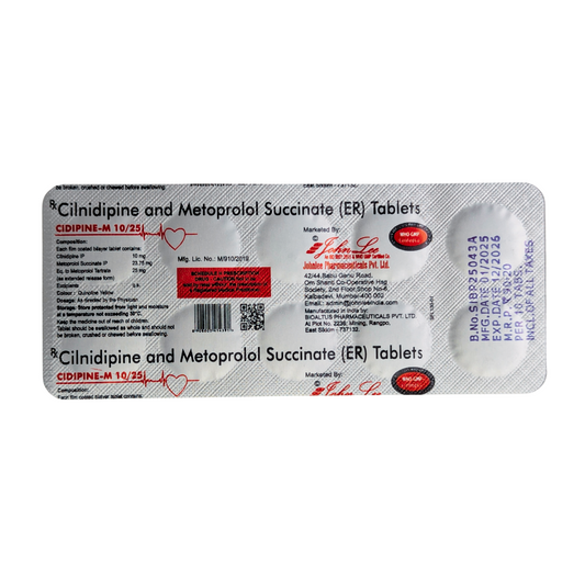 CIDIPINE-M 10/25 MG