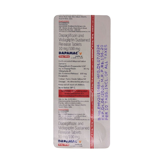 Dapamac V 10/100 mg