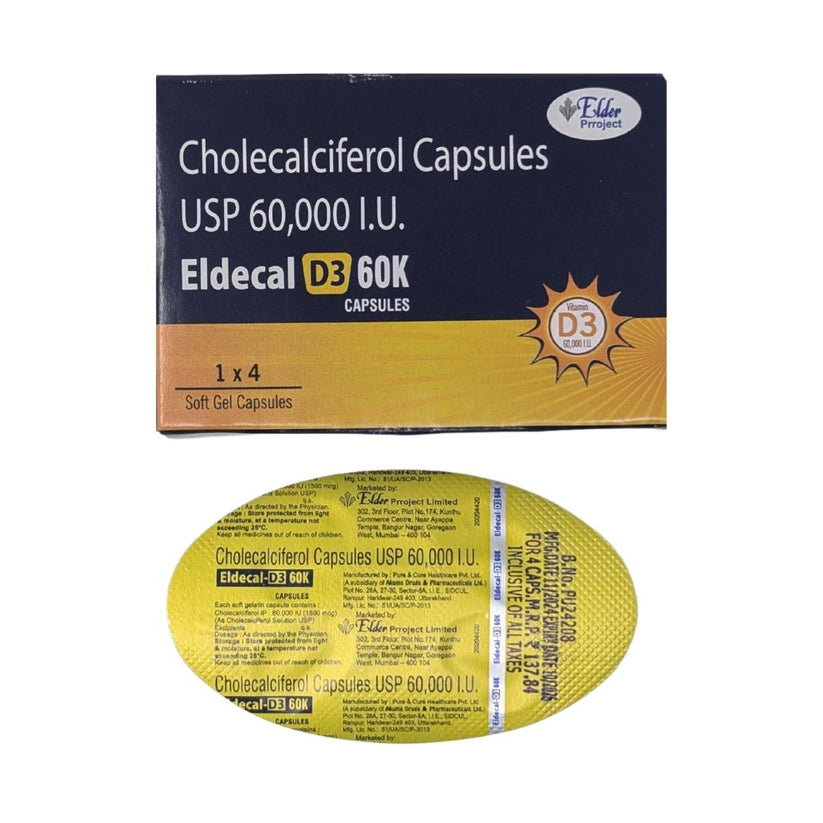 ELDECAL D3 60K SOFTGELS - Generic for UPRISE D3 60K | CIPCAL D3 | LUPI ...