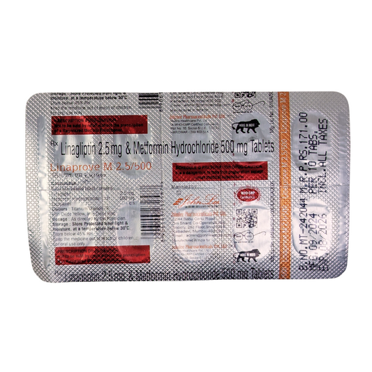 LINAPROVE M2.5/500 TAB (10'S)