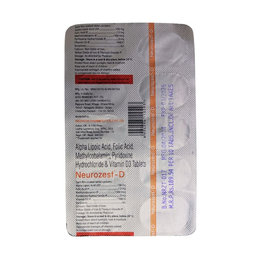 NEUROZEST D TAB (10's)