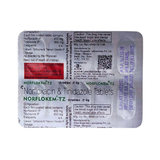 NORFLOKEM TZ Tab