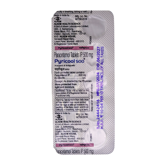 PYRICOOL-500MG TAB (10'S)